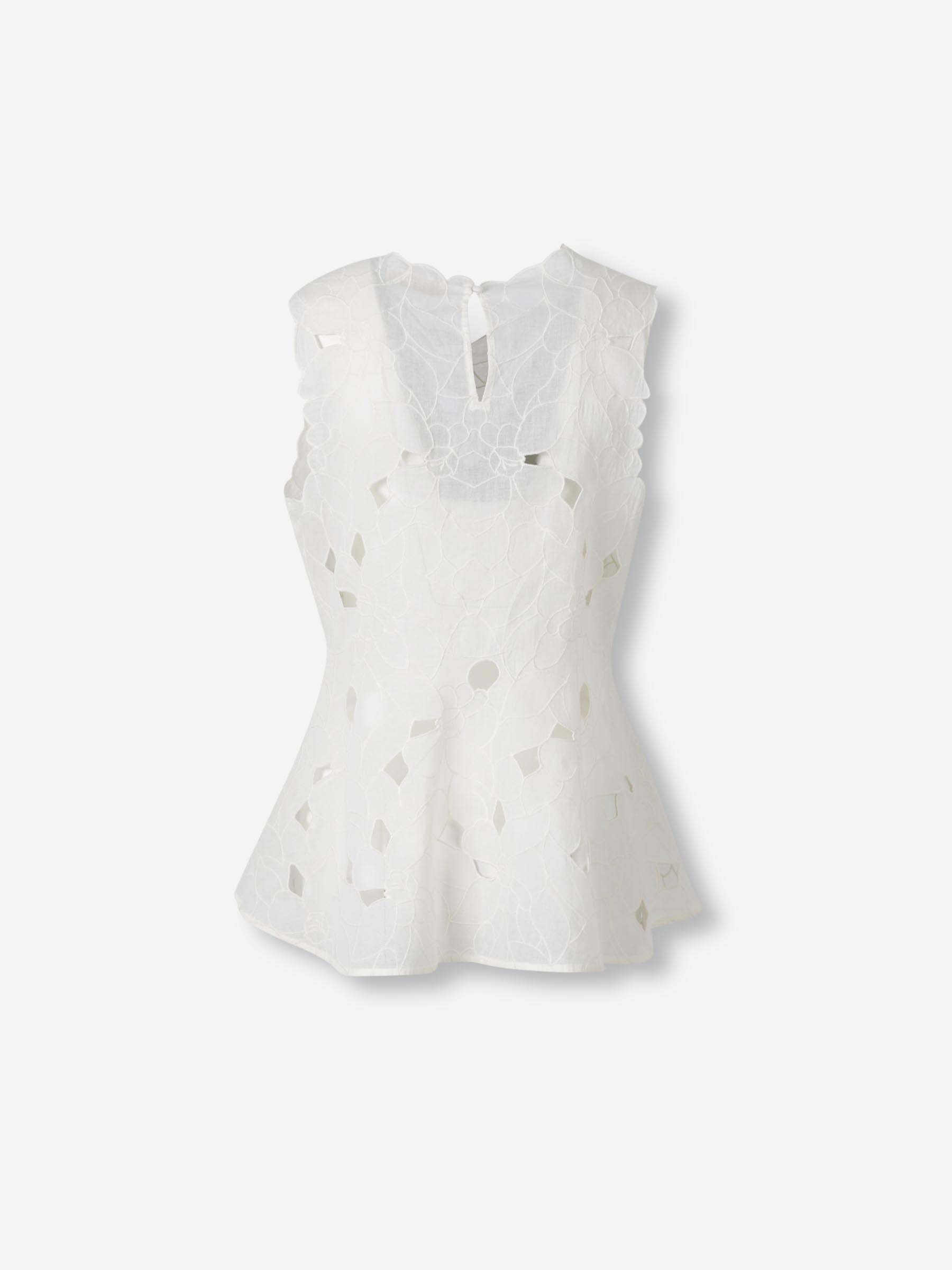 Ulla Johnson Mujer Barcelona Top Tank Ali color Marfil sku 703-002422 01 - Foto 2