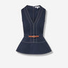 Veronica Beard Mujer Barcelona Top Cinturón Nickleby color Azul Noche sku 703-002424 01 - Foto 1
