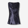 Peserico Mujer Barcelona Top Satinado color Azul Noche sku 703-002426 02 - Foto 1