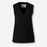 Jil Sander Mujer Barcelona Blusa Fluida Pico color Negro sku 703-002435 01 - Foto 1
