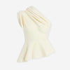 Khaite Mujer Barcelona Top Drapeado Aimee color Beige sku 703-002438 01 - Foto 1