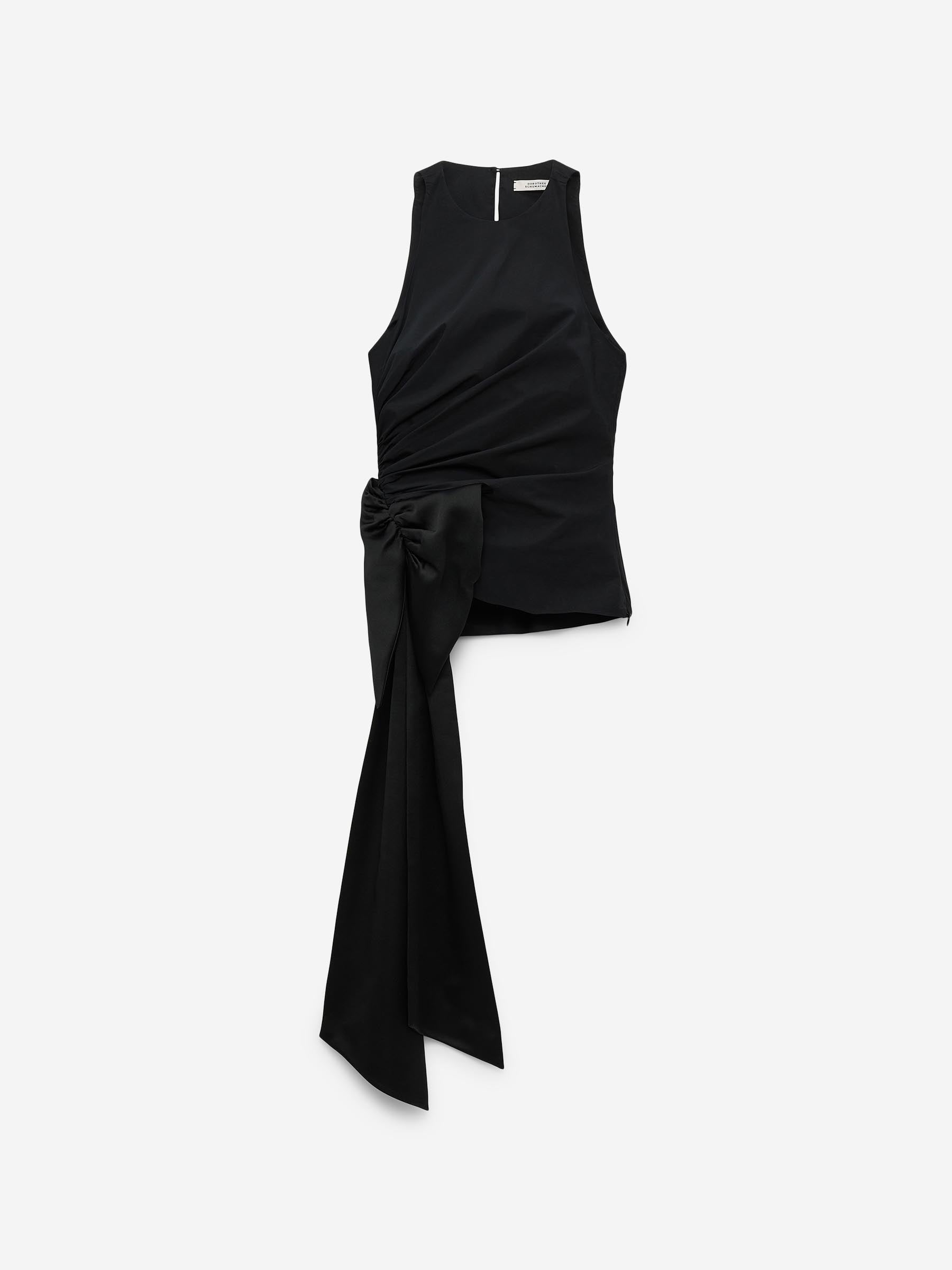 Dorothee Schumacher Mujer Barcelona Top Drapeado Lazo color Negro sku 703-002439 01 - Foto 1