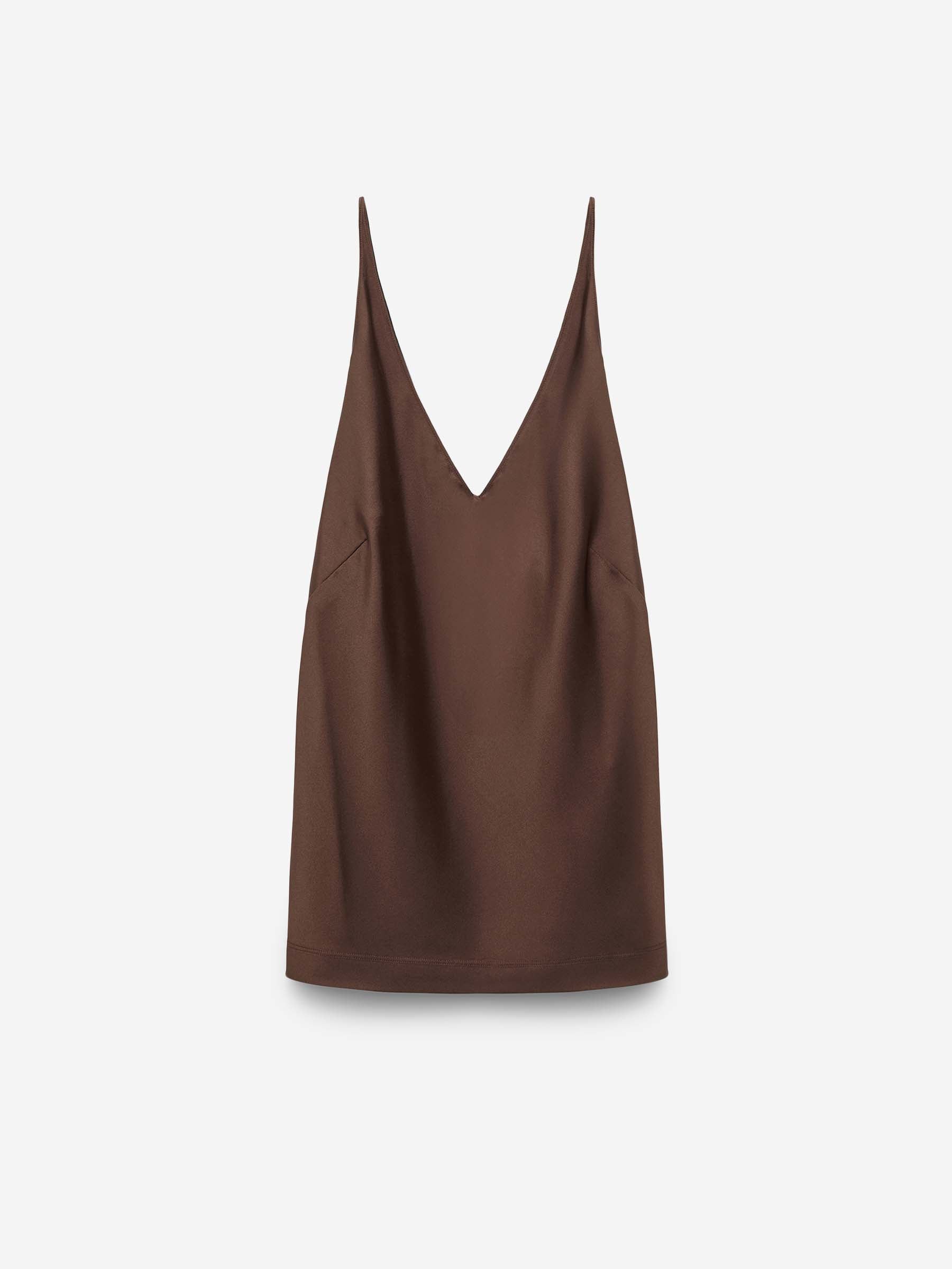 Dorothee Schumacher Mujer Barcelona Top Tirante Seda color Marrón Oscuro sku 703-002440 01 - Foto 1