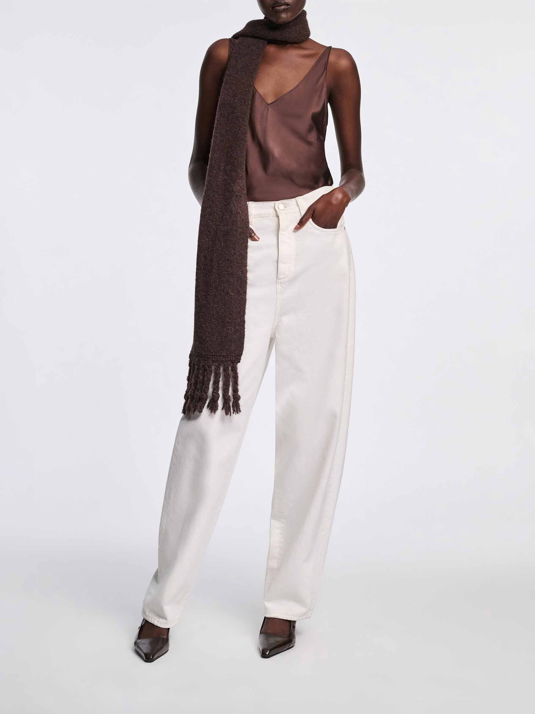 Dorothee Schumacher Mujer Barcelona Top Tirante Seda color Marrón Oscuro sku 703-002440 01 - Foto 2