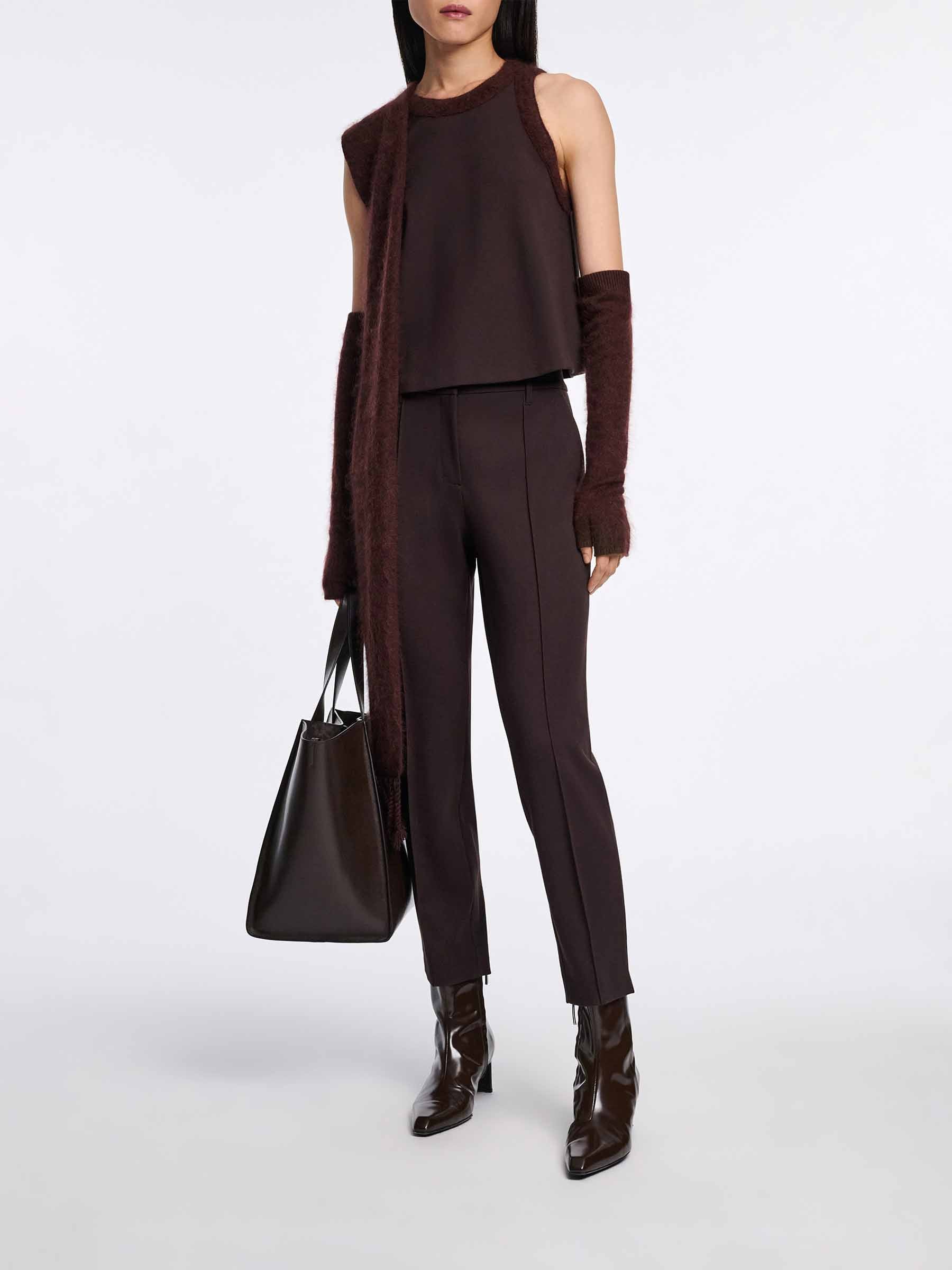 Dorothee Schumacher Mujer Barcelona Top Emotional Essence color Burdeos sku 703-002441 01 - Foto 2