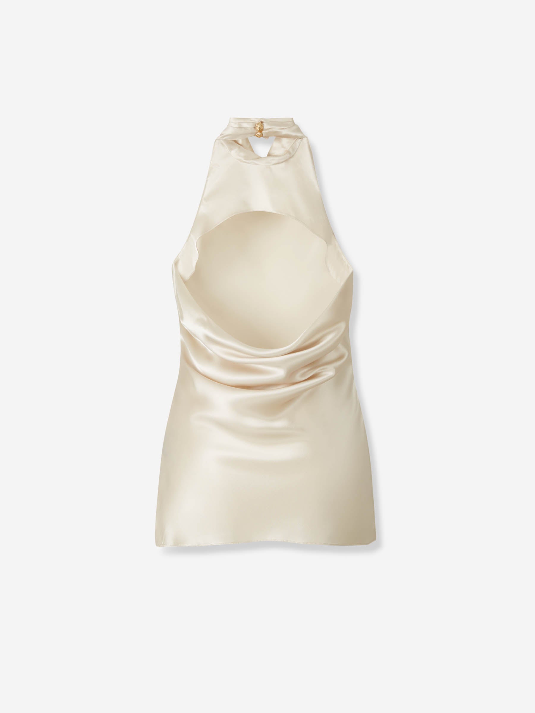 Balmain Mujer Barcelona Top Satinado color Crema sku 703-002451 01 - Foto 2