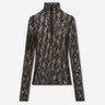 Courrèges Mujer Barcelona Top Cuello Alto Encaje color Negro sku 703-002454 01 - Foto 1