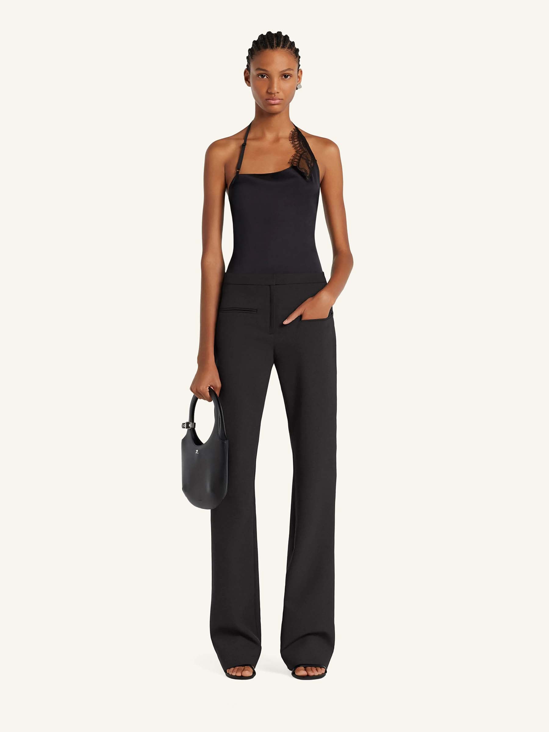 Courrèges Mujer Barcelona Top Asimétrico Encaje color Negro sku 703-002456 01 - Foto 2