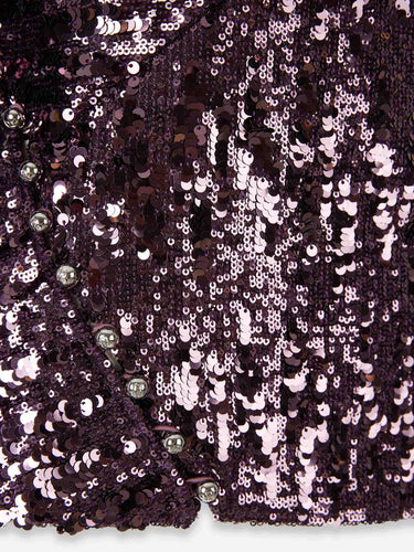 Rabanne Mujer Barcelona Top Sequin color Violeta sku 703-002466 01 - Foto 4