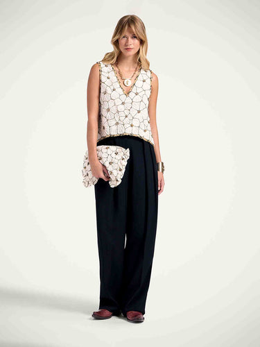 LaDoubleJ Mujer Barcelona Top Scala color Blanco Y Negro sku 703-002469 01 - Foto 2