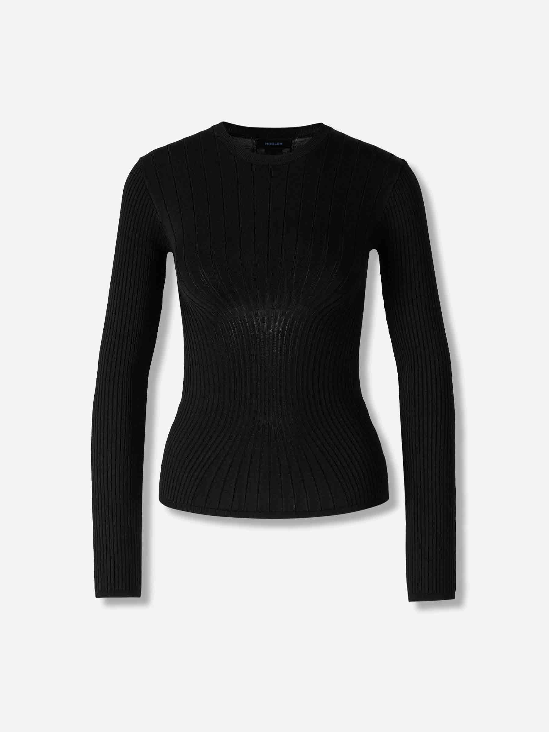 Mugler Mujer Barcelona Jersey Cuello Redondo color Negro sku 703-002479 01 - Foto 1