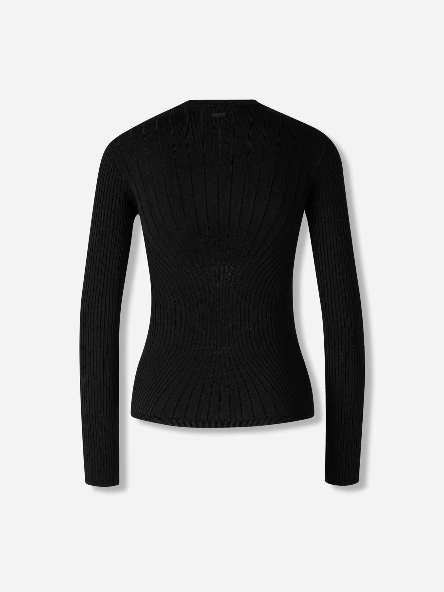 Mugler Mujer Barcelona Jersey Cuello Redondo color Negro sku 703-002479 01 - Foto 2