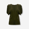 Victoria Beckham Mujer Barcelona Top Mangas Drapeadas color Verde Oscuro sku 703-002483 01 - Foto 1