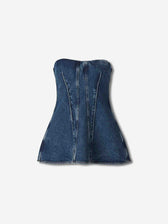 Agolde Mujer Barcelona Top Lara Corset color Azul Denim sku 703-002487 01 - Foto 1