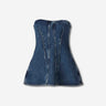 Agolde Mujer Barcelona Top Lara Corset color Azul Denim sku 703-002487 01 - Foto 1