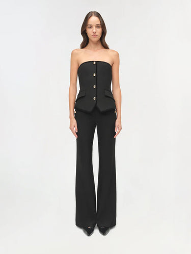 Simkhai Mujer Barcelona Top Bustier Cambrie color Negro sku 703-002490 01 - Foto 2
