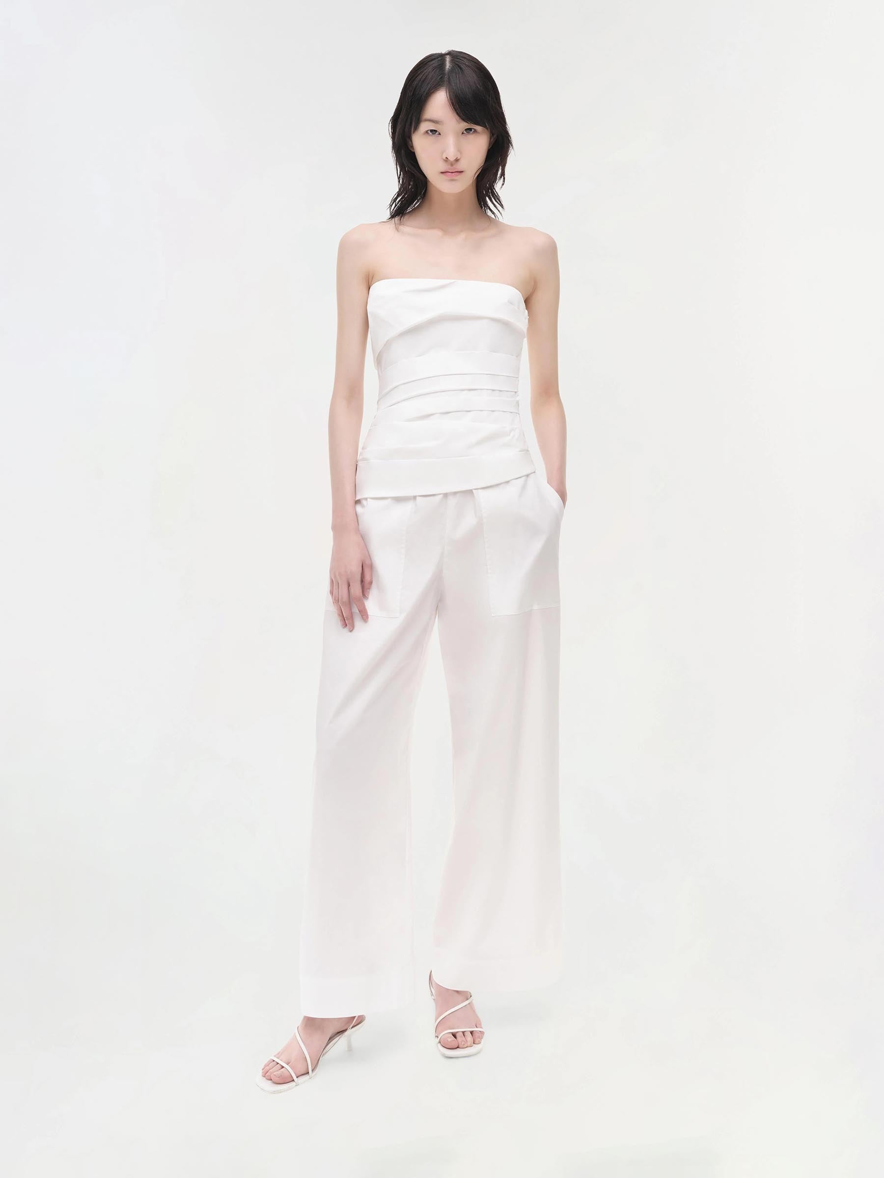 Simkhai Mujer Barcelona Top Emerson color Beige sku 703-002493 01 - Foto 2