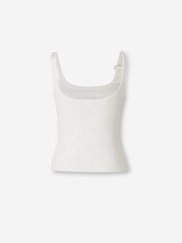 Courrèges Mujer Barcelona Top Buckle 90's color Blanco sku 703-002496 01 - Foto 2