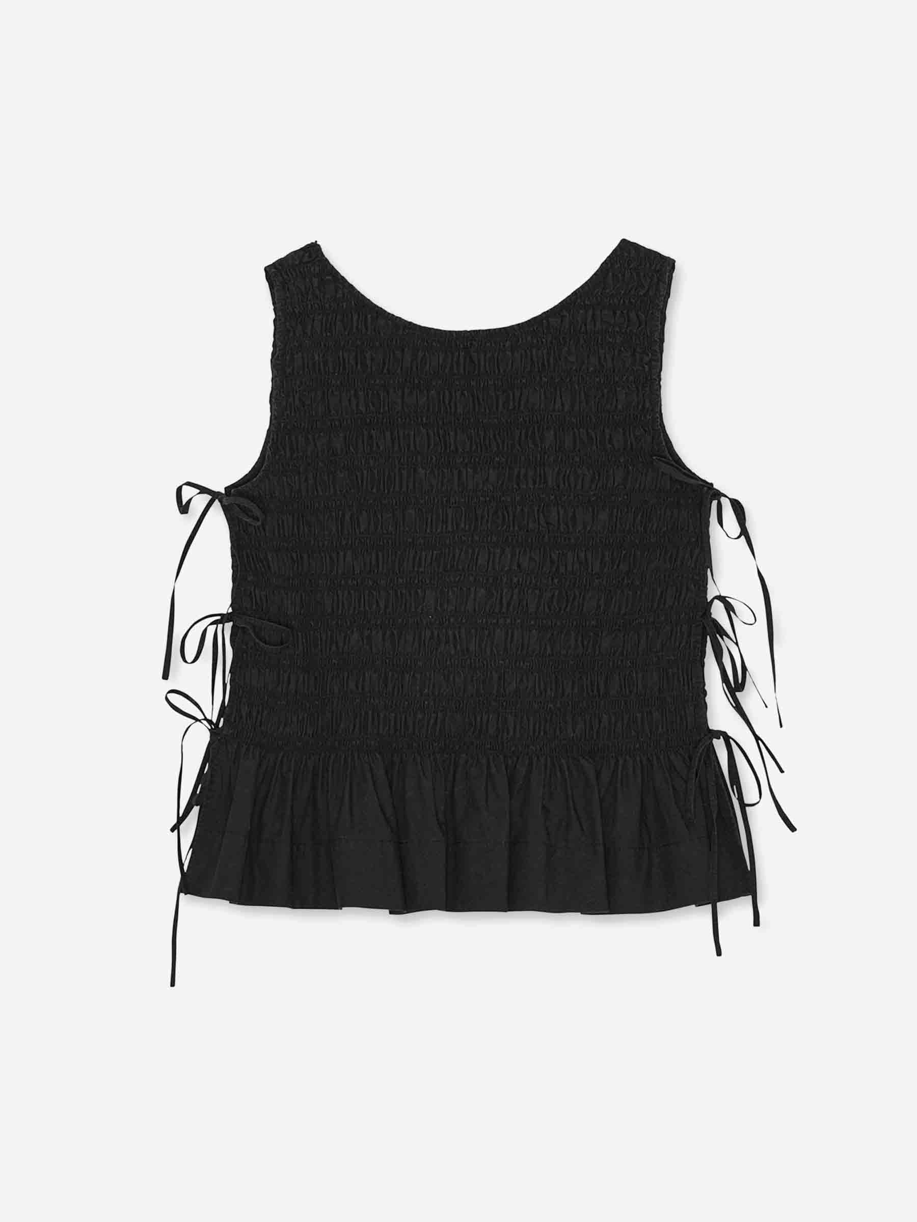 Ganni Mujer Barcelona Top Smock color Negro sku 703-002502 01 - Foto 1