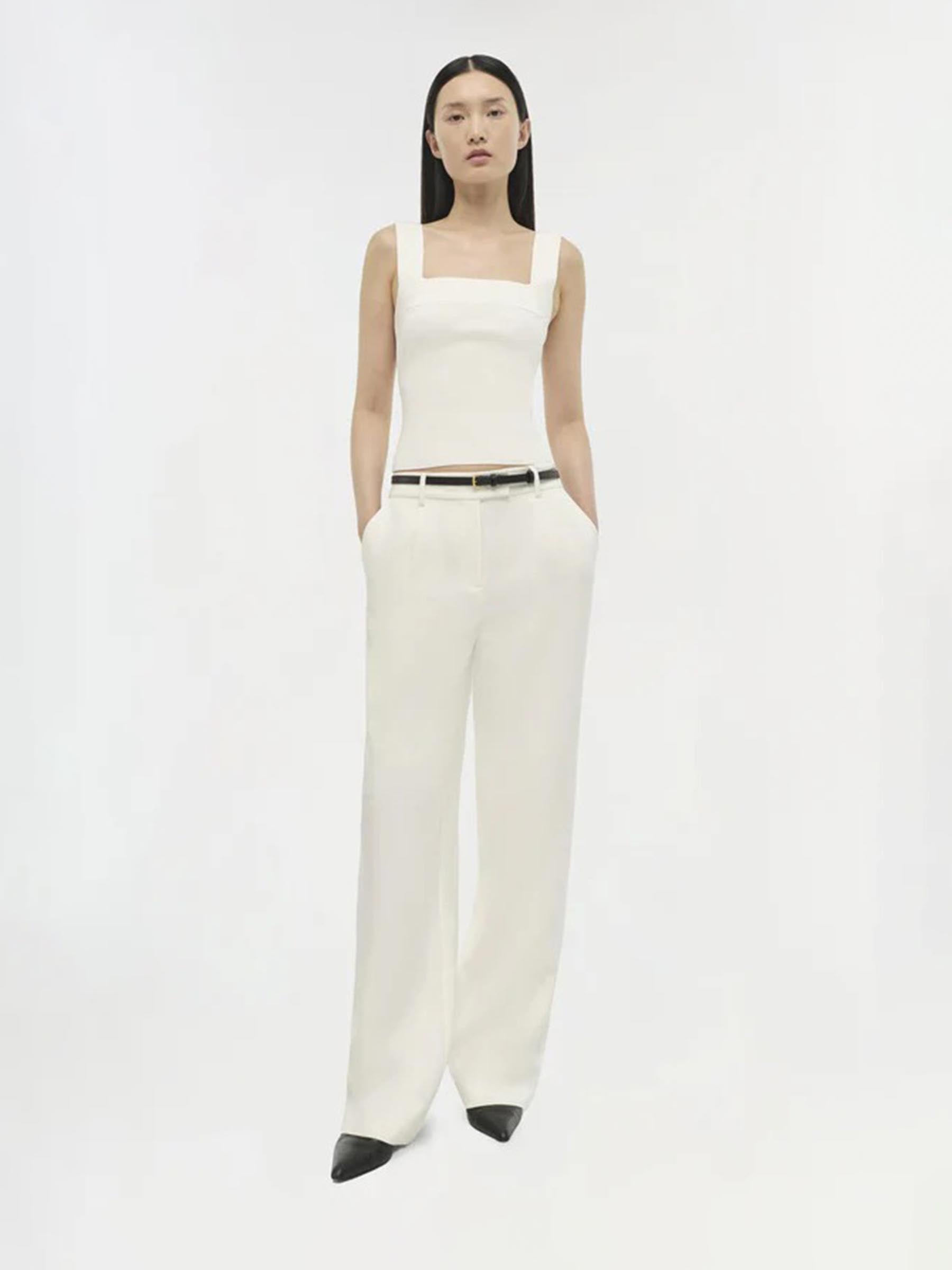 Simkhai Mujer Barcelona Top Madine color Blanco sku 703-002504 02 - Foto 2