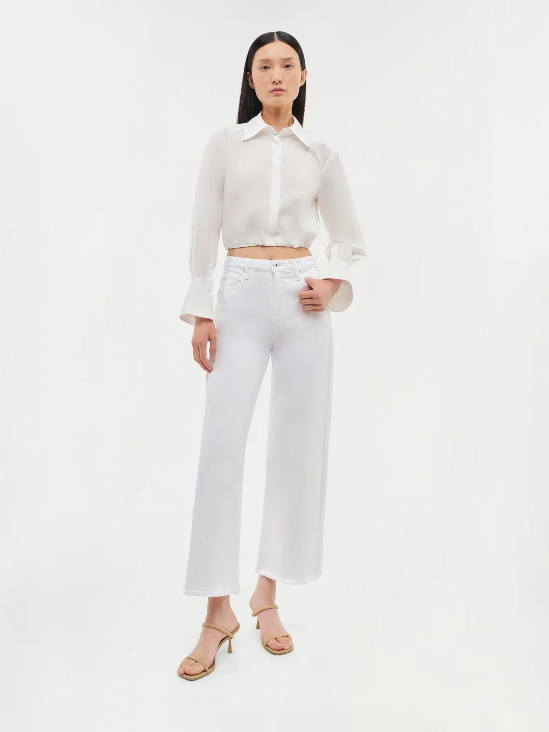 Simkhai Mujer Barcelona Top Blythe color Blanco sku 703-002505 01 - Foto 2