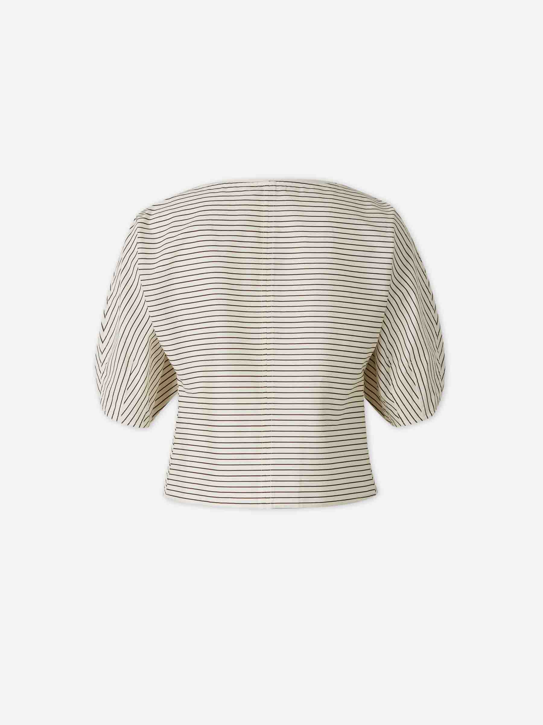 Staud Mujer Barcelona Top Didi Listado color Blanco Y Negro sku 703-002506 01 - Foto 2