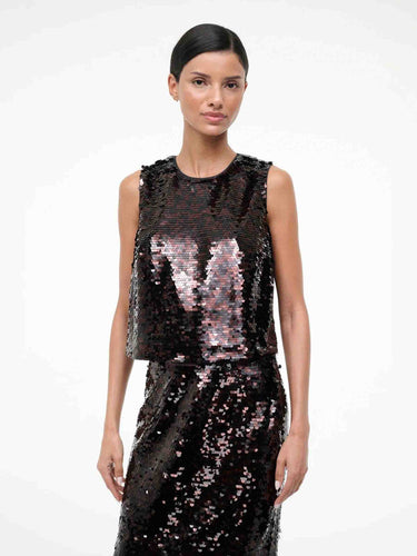 Staud Mujer Barcelona Top Seraphina color Marrón Oscuro sku 703-002507 01 - Foto 2