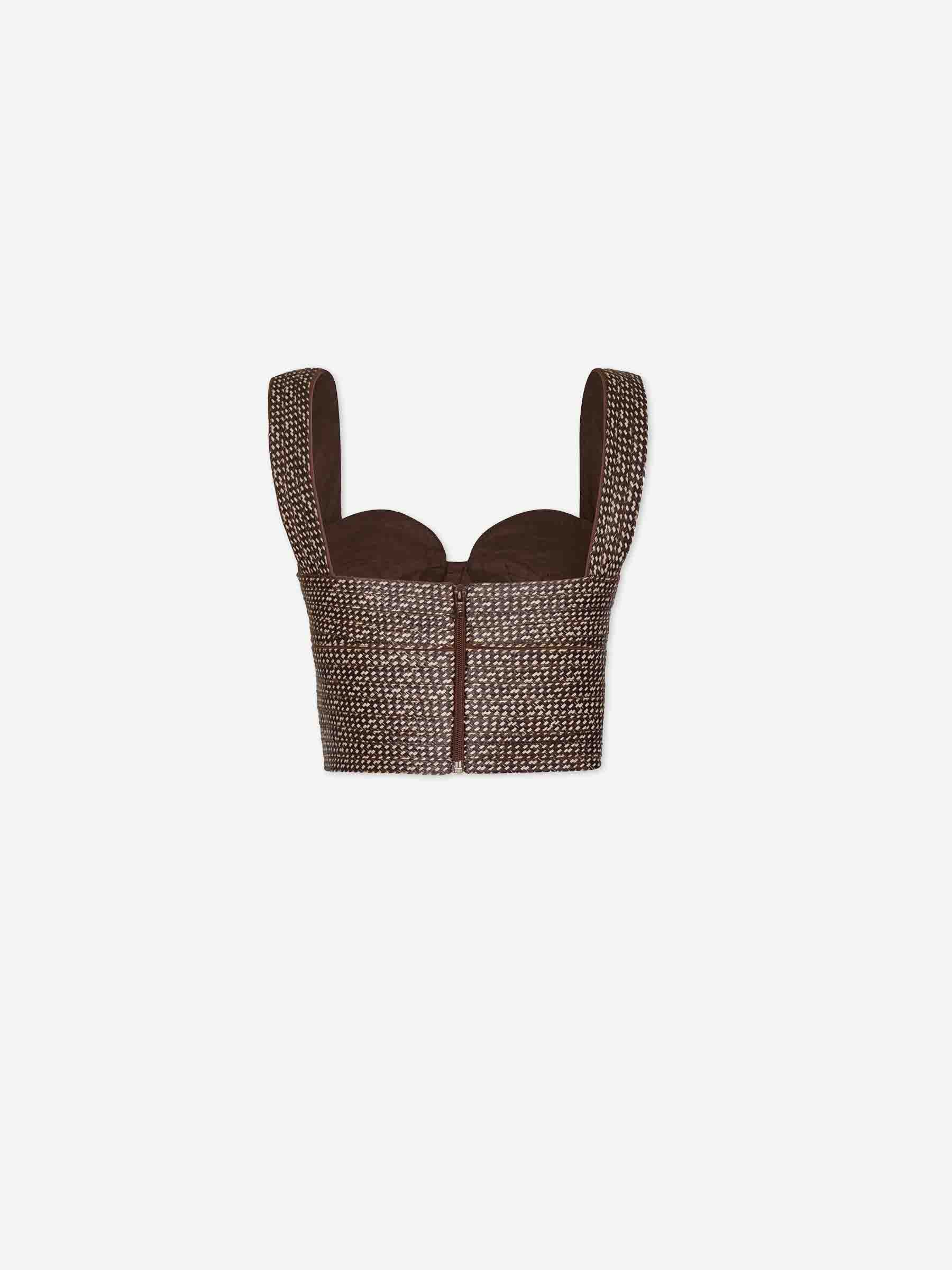 Andres Otalora Mujer Barcelona Top Tabacco color Marrón Oscuro sku 703-002509 01 - Foto 2