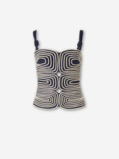 Andres Otalora Mujer Barcelona Top Marea color Azul Marino sku 703-002512 01 - Foto 1