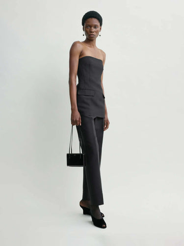 TOTEME Mujer Barcelona Top Crepé Strapless color Negro sku 703-002514 01 - Foto 2