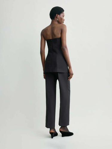 TOTEME Mujer Barcelona Top Crepé Strapless color Negro sku 703-002514 01 - Foto 3