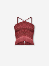 PatBo Mujer Barcelona Top Flecos Amber color Terracota sku 703-002516 01 - Foto 1