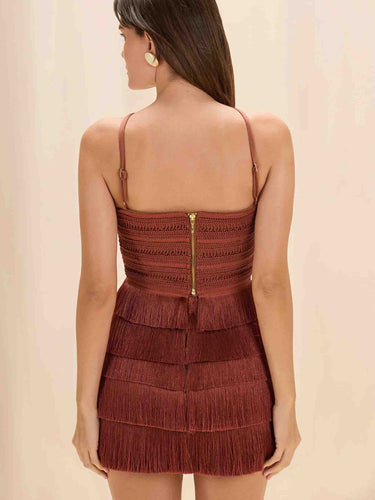 PatBo Mujer Barcelona Top Flecos Amber color Terracota sku 703-002516 01 - Foto 4
