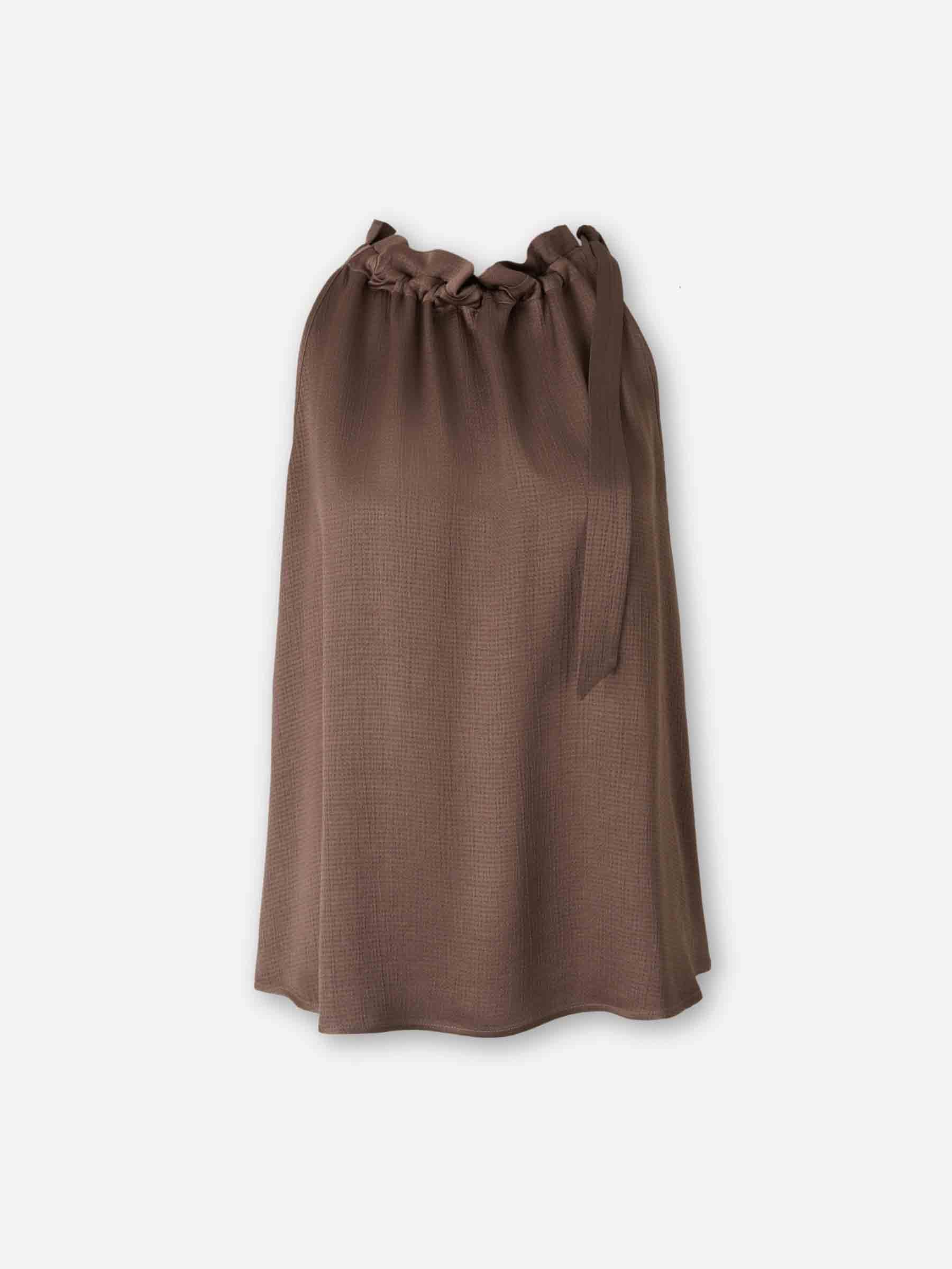 Peserico Mujer Barcelona Top Funcido color Marrón sku 703-002519 02 - Foto 1