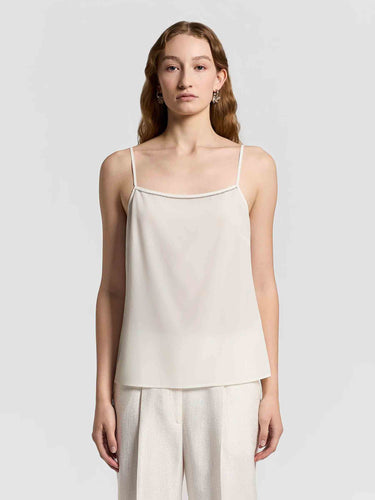 Peserico Mujer Barcelona Camiseta Tirantes Seda color Blanco sku 703-002520 01 - Foto 1