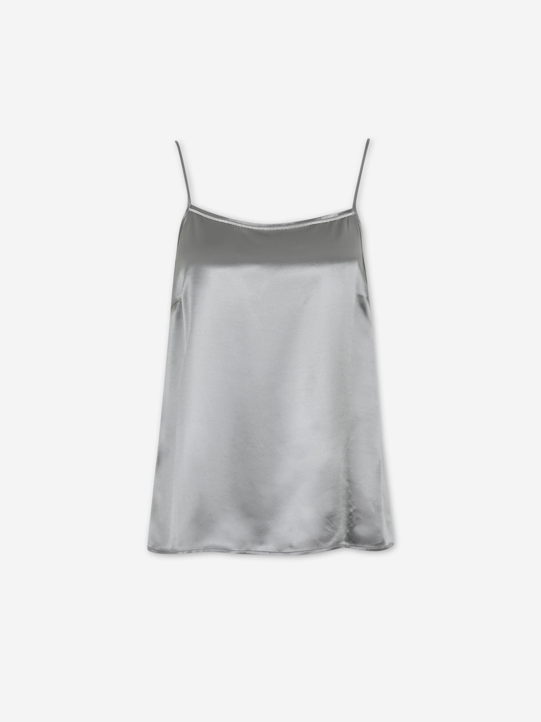 Peserico Mujer Barcelona Top Satén color Verde Manzana sku 703-002522 01 - Foto 1