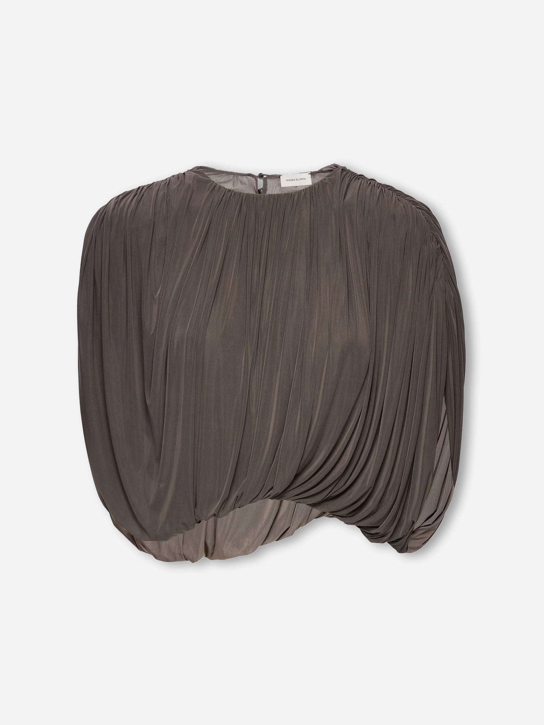 Magda Butrym Mujer Barcelona Top Fruncido color Marrón sku 703-002525 01 - Foto 1