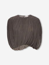 Magda Butrym Mujer Barcelona Top Fruncido color Marrón sku 703-002525 01 - Foto 1