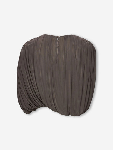 Magda Butrym Mujer Barcelona Top Fruncido color Marrón sku 703-002525 01 - Foto 3