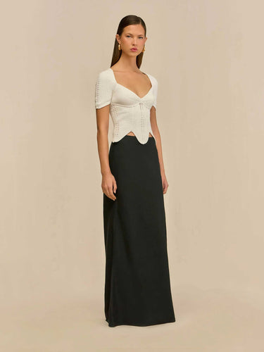 Cult Gaia Mujer Barcelona Top Festoneado Eliza color Blanco sku 703-002534 01 - Foto 1
