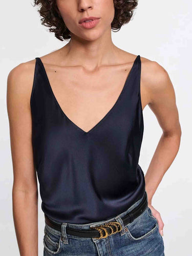 Dorothee Schumacher Mujer Barcelona Top Satinado color Azul Noche sku 703-002535 01 - Foto 3