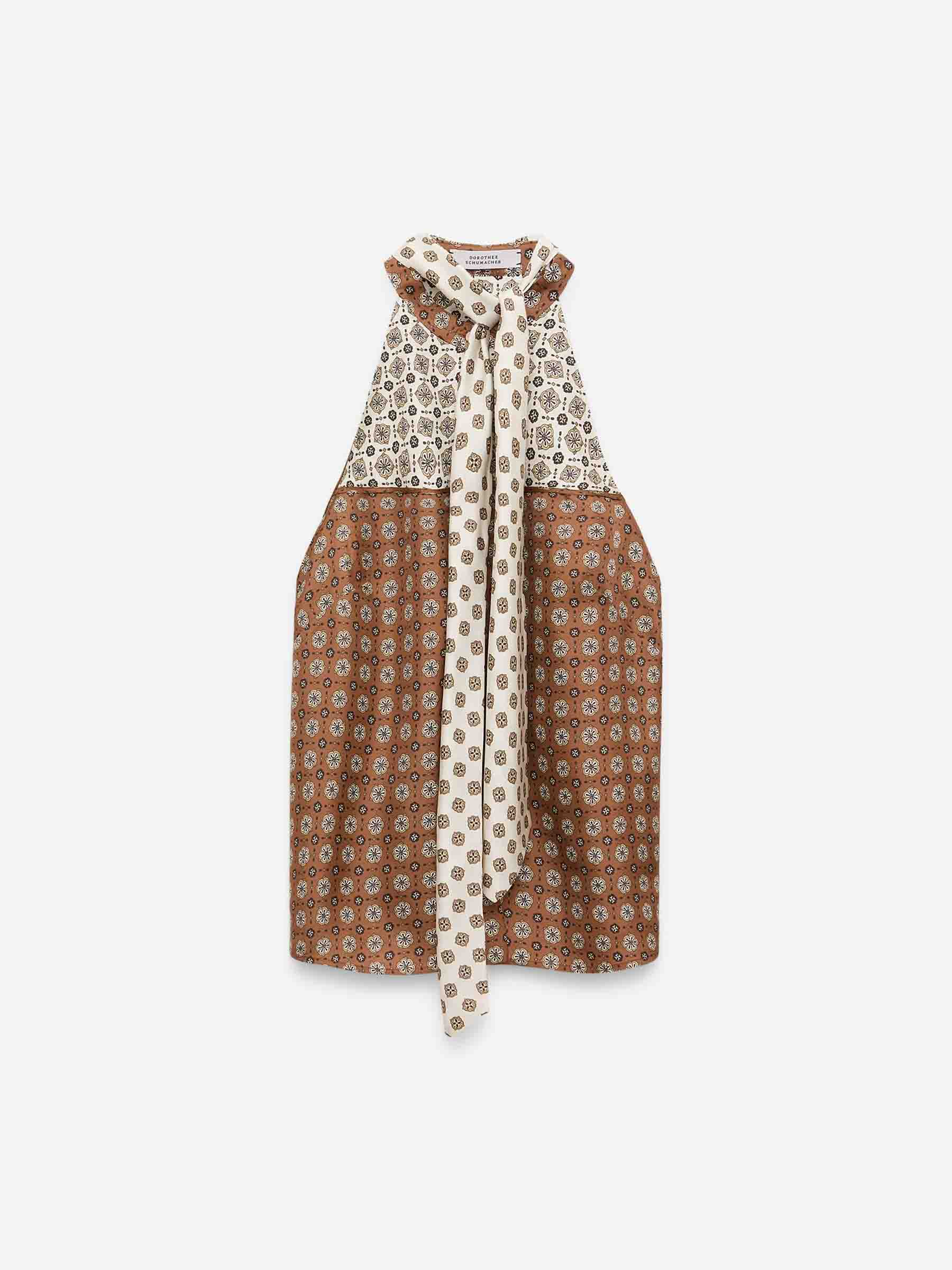 Dorothee Schumacher Mujer Barcelona Top Estampado Seda color Caramelo sku 703-002536 01 - Foto 1