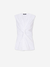 Balmain Mujer Barcelona Top Drapeado color Blanco sku 703-002546 01 - Foto 1