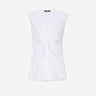 Balmain Mujer Barcelona Top Drapeado color Blanco sku 703-002546 01 - Foto 1