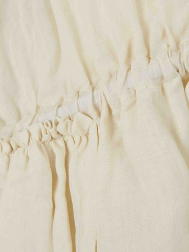 Dries Van Noten Mujer Barcelona Top Muselina Volantes color Amarillo Claro sku 703-002551 01 - Foto 4