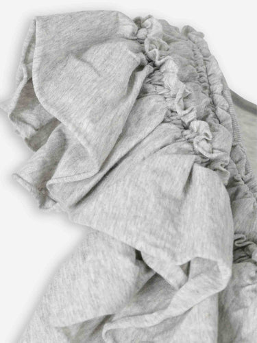 Dries Van Noten Mujer Barcelona Top Volantes color Gris Claro sku 703-002553 01 - Foto 3