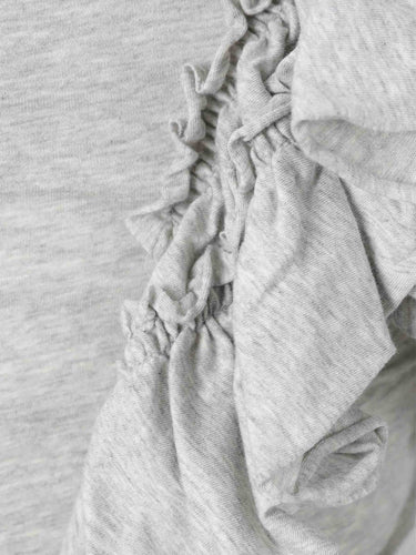 Dries Van Noten Mujer Barcelona Top Volantes color Gris Claro sku 703-002553 01 - Foto 4