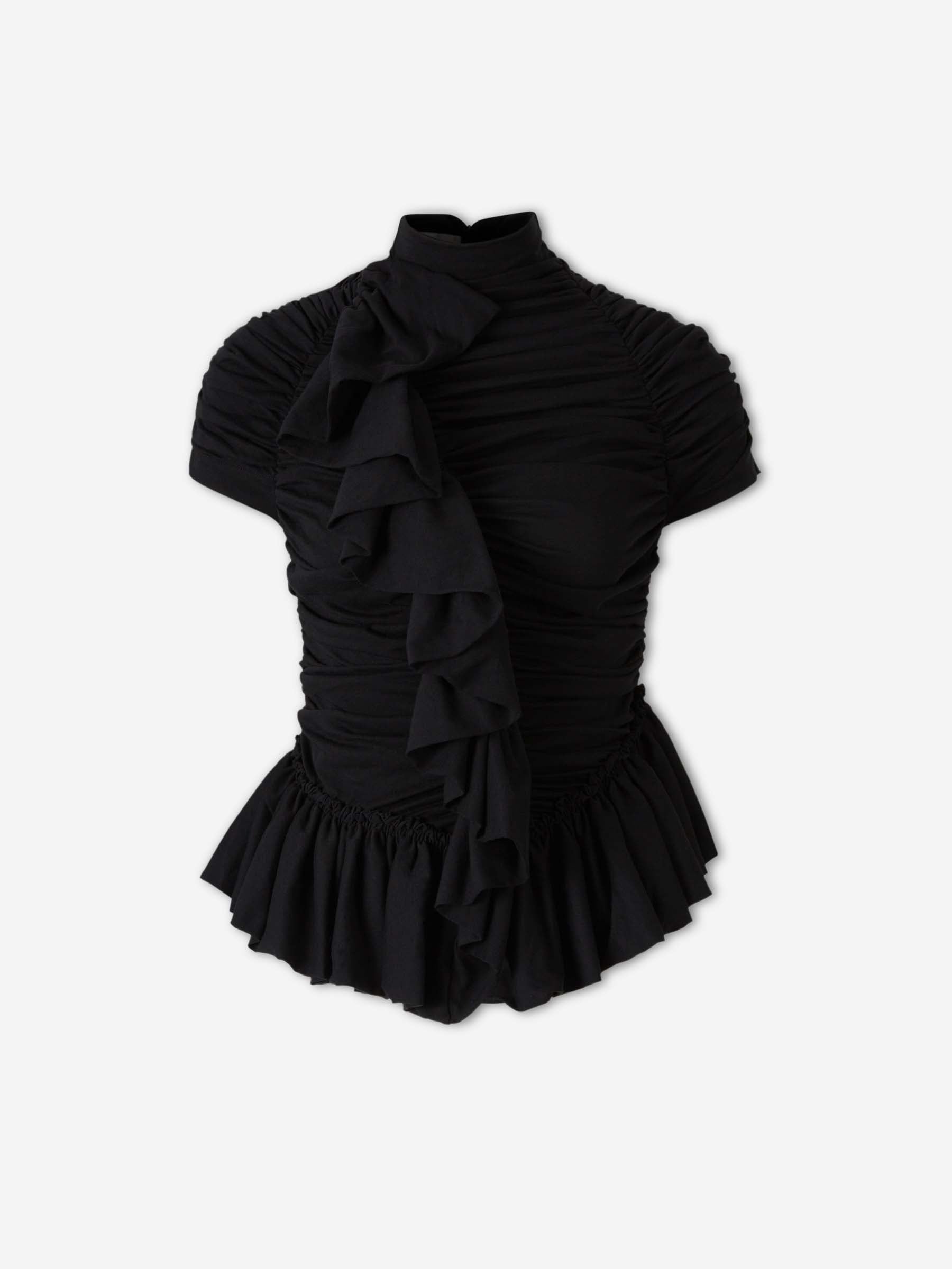 Dries Van Noten Mujer Barcelona Top Volantes color Negro sku 703-002554 01 - Foto 1