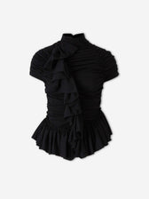 Dries Van Noten Mujer Barcelona Top Volantes color Negro sku 703-002554 01 - Foto 1