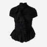 Dries Van Noten Mujer Barcelona Top Volantes color Negro sku 703-002554 01 - Foto 1